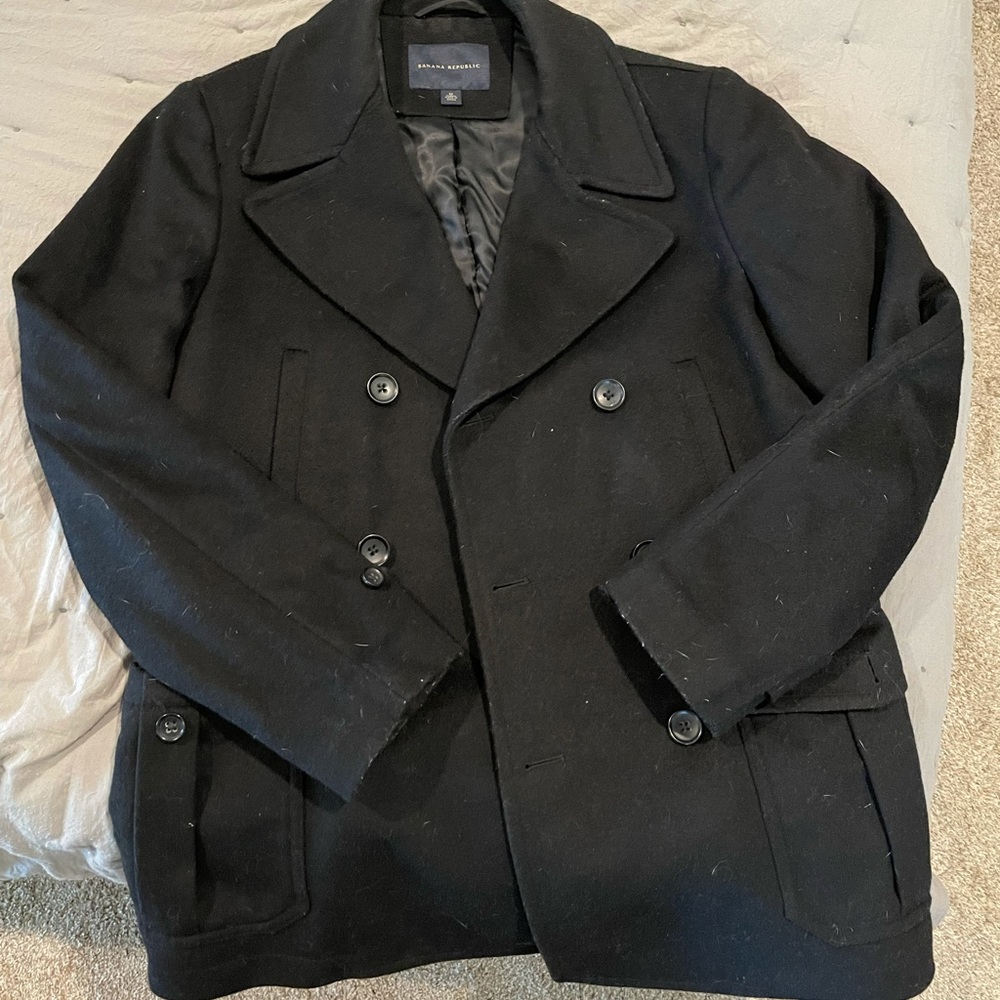 Black pea coat